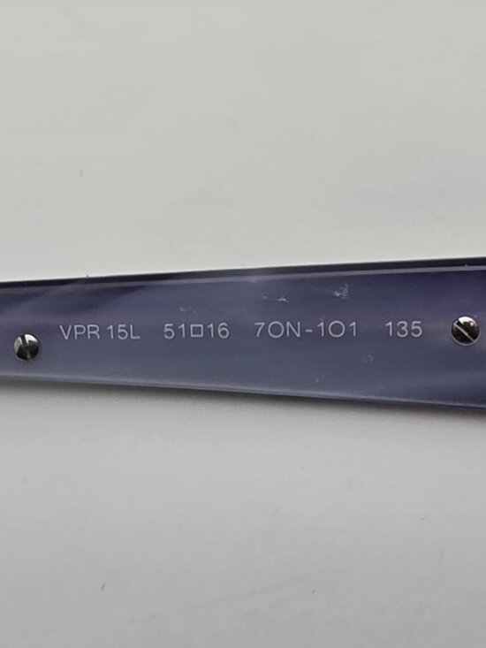 Prada VPR 15L 7ON-1O1 Dark Violet Eyeglasses Frame w/ Flexhinge Italy 51-16-135 main image 6